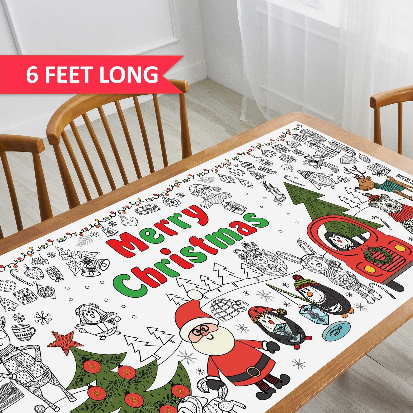 Holiday Season Giant Coloring Poster