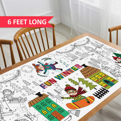 Holiday Season Giant Coloring Poster