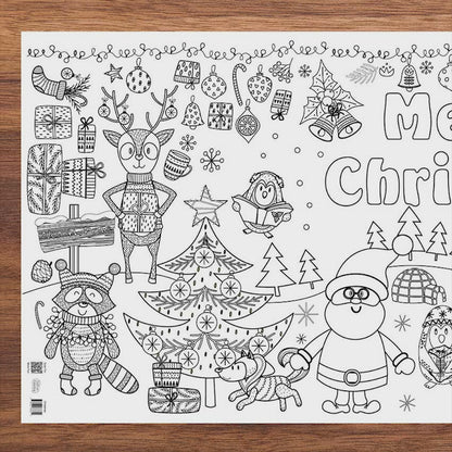 Holiday Season Giant Coloring Poster